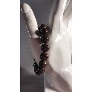 Garnet Beaded Stretch Bracelet